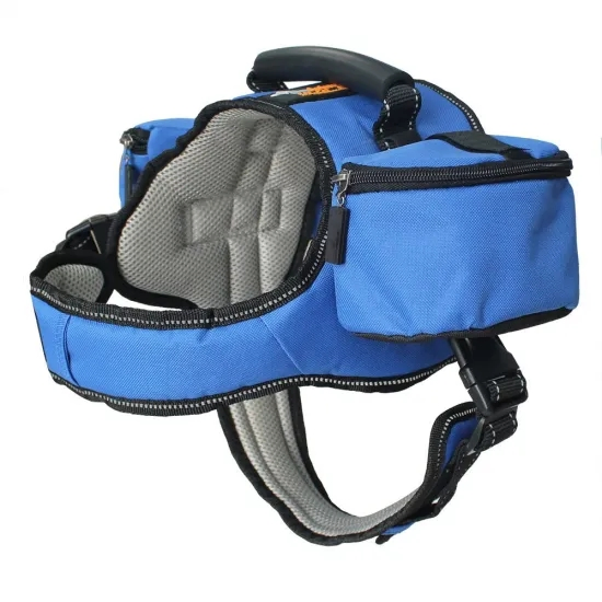 Wholesale Trekking Equipment Dog Saddle Bag Pet Backpack Harness with Side Pockets