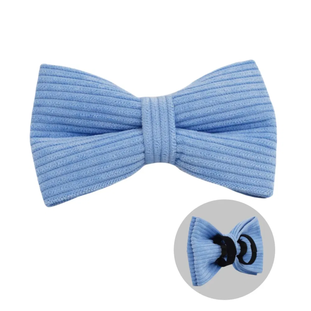 Custom Made Dog Bowtie Pet Products Customization Corduroy Pet Bowtie Velvet Bow Tie for Pets Dogs OEM/ODM Pet Bandana Dog Bowtie