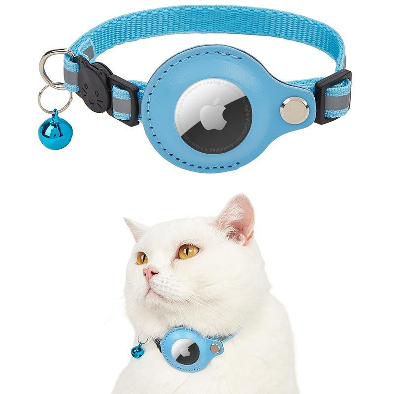 Adjustable Outdoor Reflective Pet Locator Collar for Airtag Pet Tracker Cat Collar