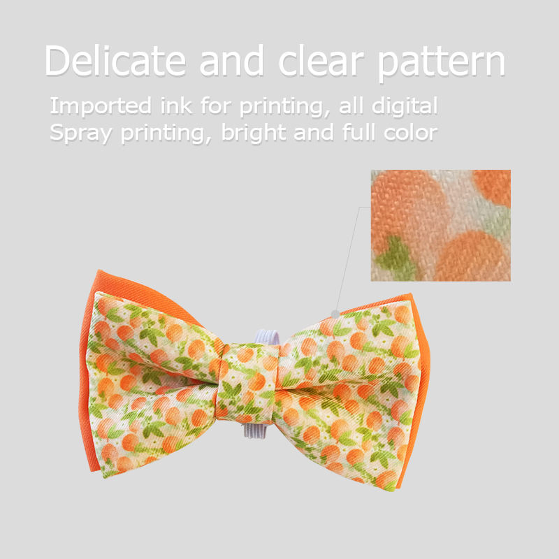 OEM Detachable Multiple Colorful Print Pet Cat Dog Bow Tie Accessories Dog