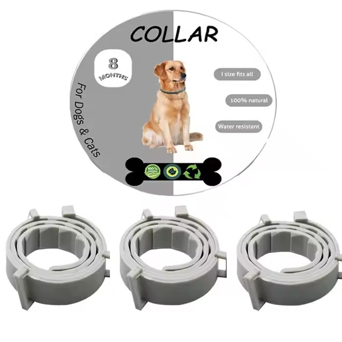 Customizable Pet Flea Collar, Anti-Tick Collar for Dogs and Cats