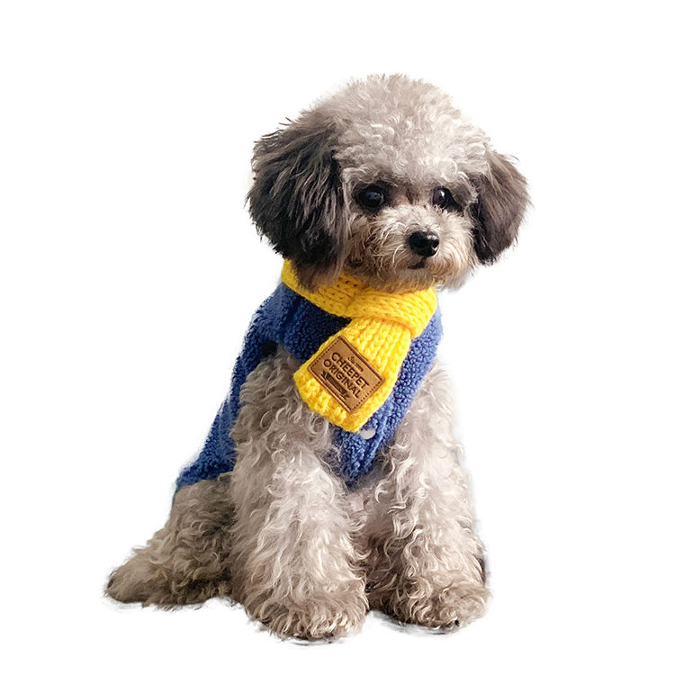 Hot Sale Pet Dog Puppy Cats Neck Scarf Cartoon Turban Pet Warm Scarf