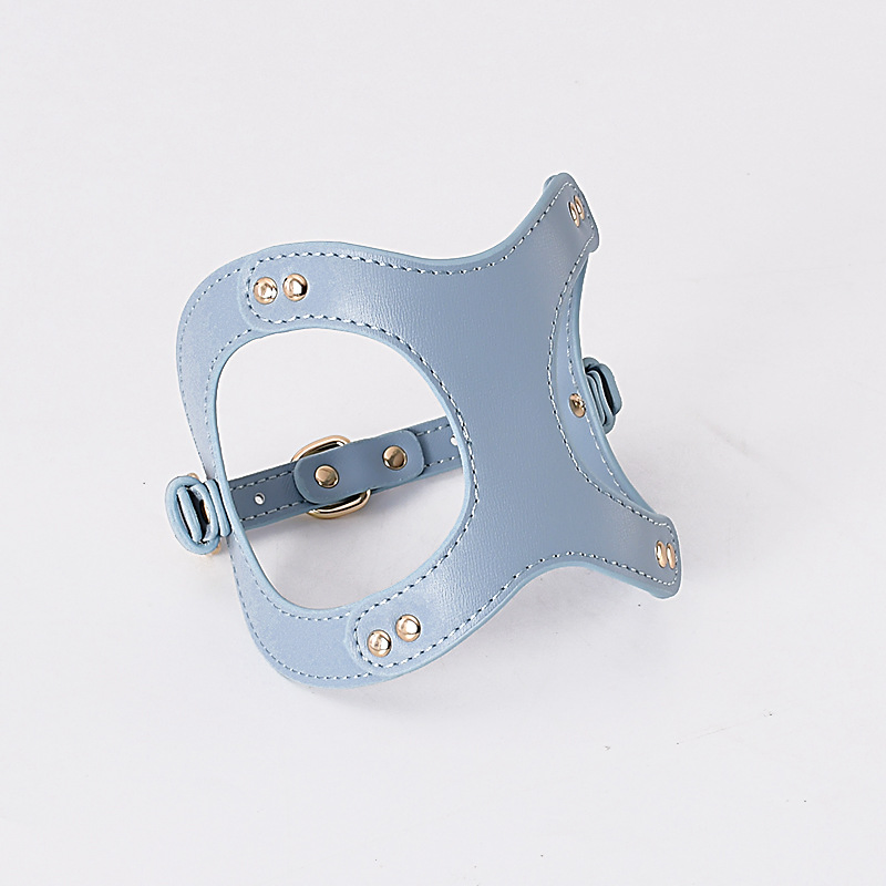 Factory Custom Wholesale Luxury Leather Pet Chest Leash Dog Harness Walking Cat Leash Cat Harness Small and Medium-Sized Dogs for Outside Walk