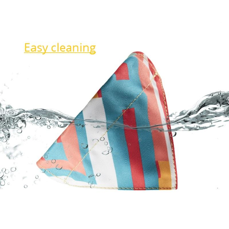 Hot Sale Wholesale Manufacturer OEM Detachable Multiple Colorful Print Pet Dog Bandana Scarf Bib Dog