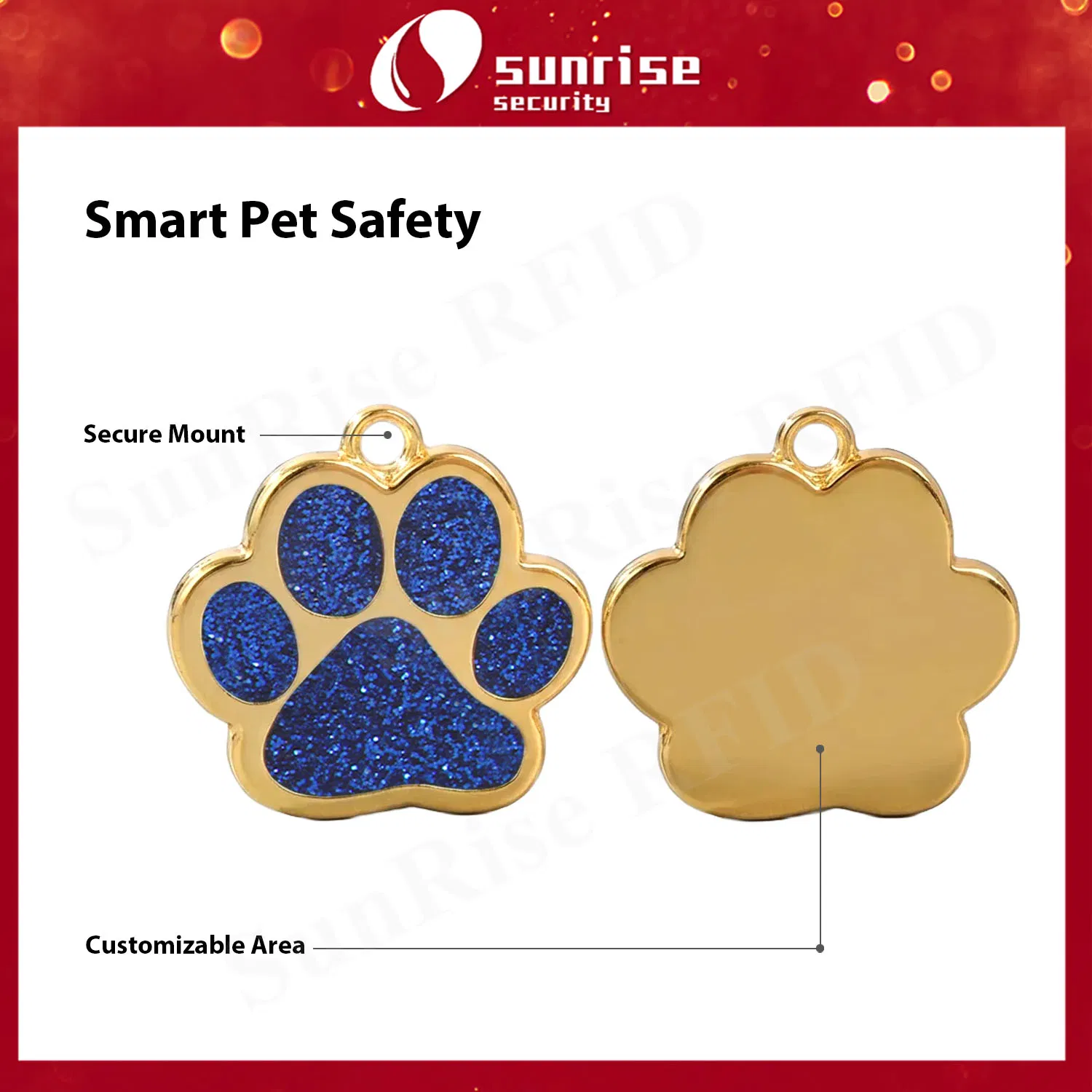 Colorful Metal Pet ID Tag Custom Dog Name Tag