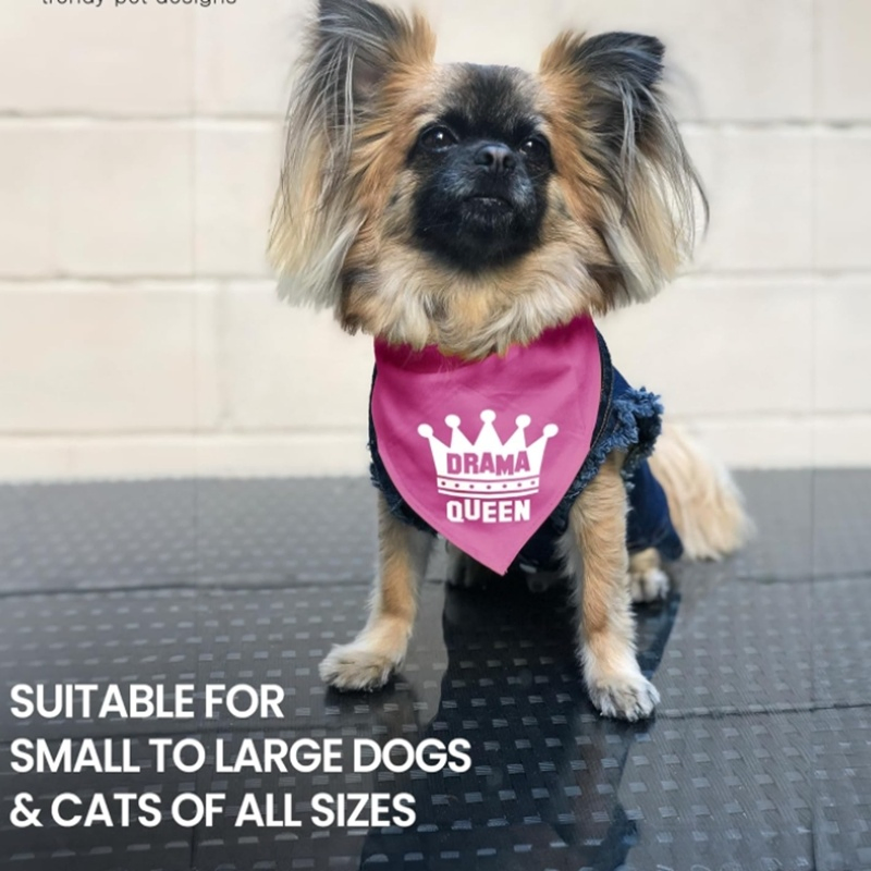 Washable Triangle Dog Handkerchief Scarf for Fashionable Pets