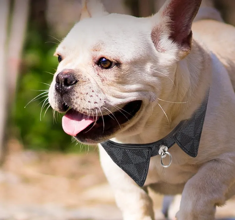 Cat Ear-Shaped Plaid Pet Collar