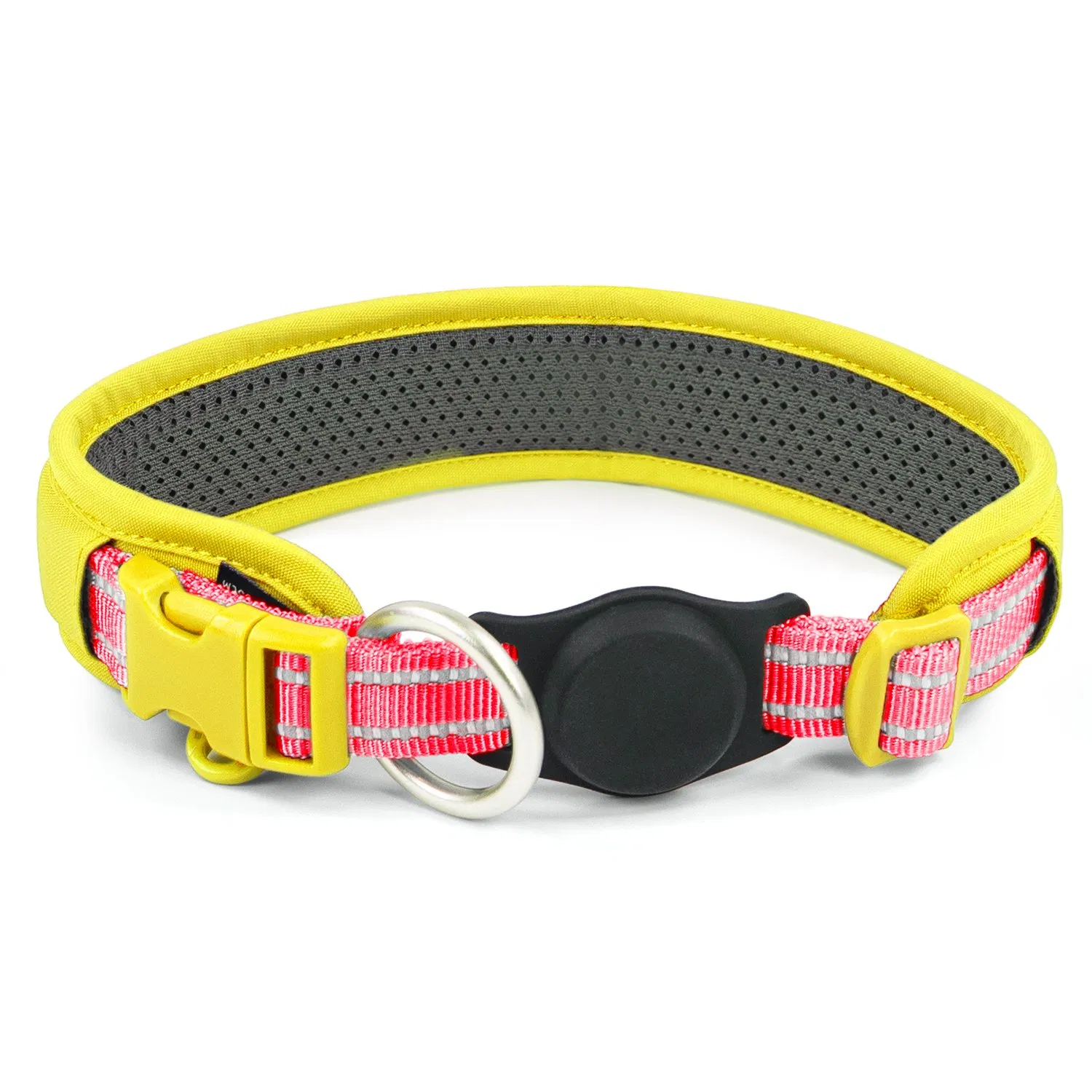 Airtag Collar New Design Durable Dog Collars Custom Dog Calming Collar with Quick Release Buckle for Pet Dogs Outdoors