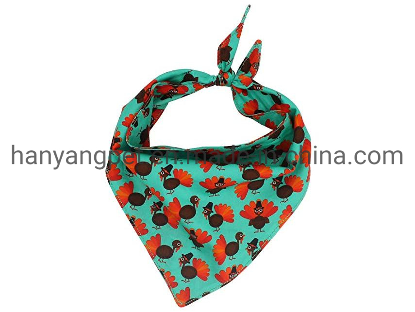 Hanyang OEM Pet Accessories Pet Product Custom Sublimation Polyester Pattern Pet Dog Bandana
