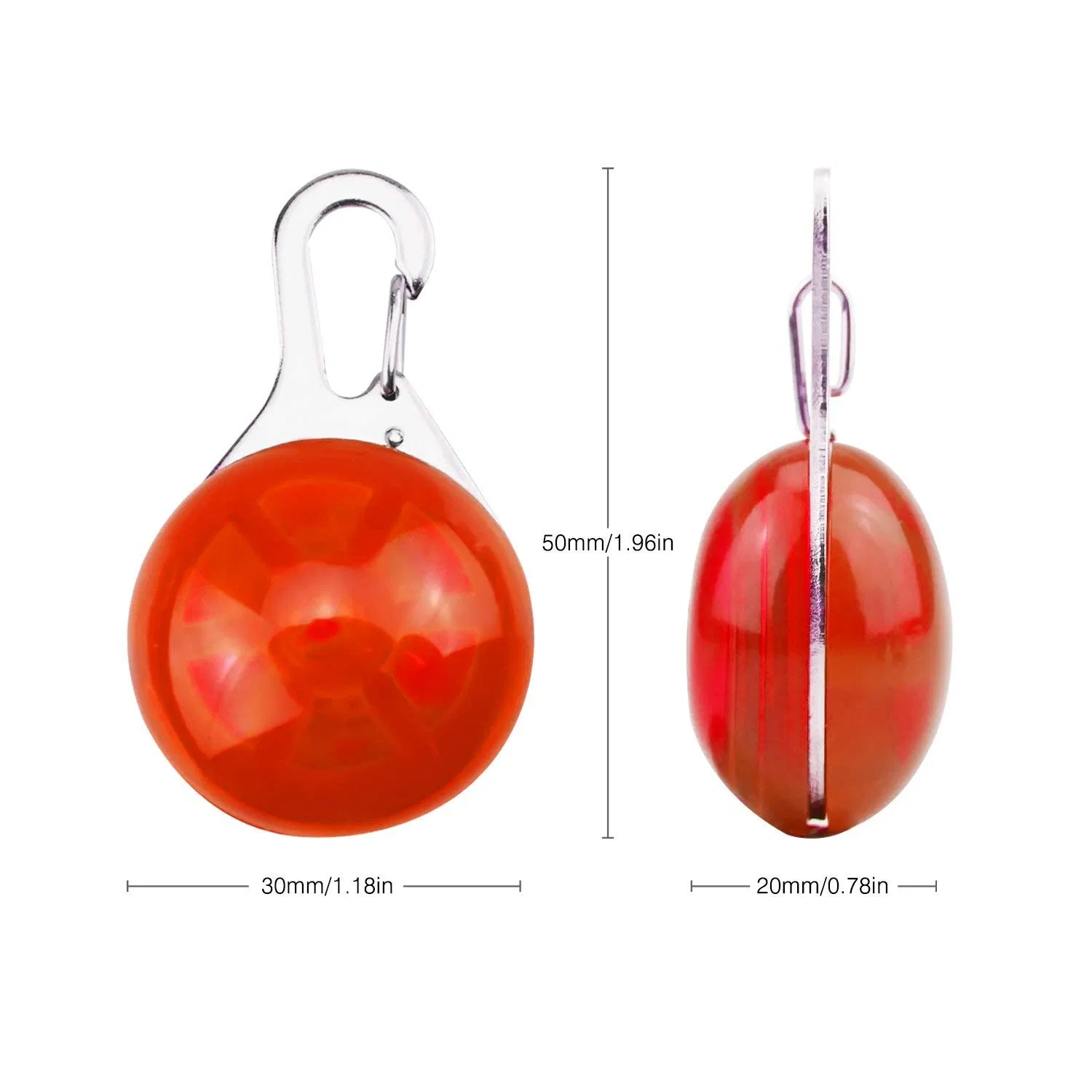 Clip-on Pet Products Dog Collar LED Light Waterproof Safety Lights