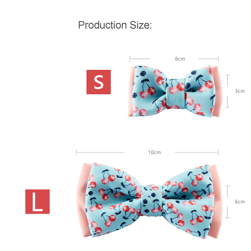 Hot Sale Colorful Print Pet Cat Dog Bow Tie Accessories Small Dog Cat