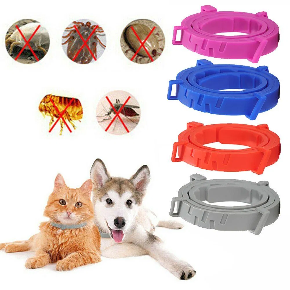 Summer Outdoor Deworming Anti Flea and Tick Mosquito-Proof Adjustable TPR Collar for Dogs and Cats, Pet Functional Collar Pet Accessories Pet Products