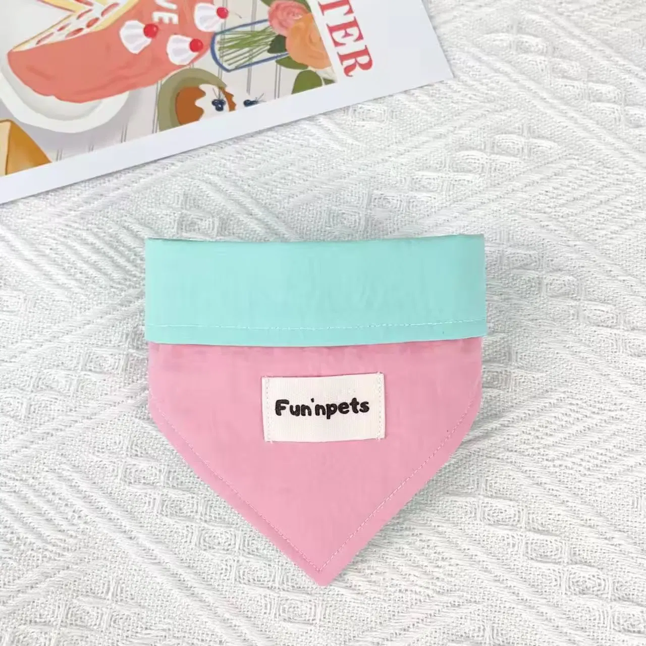 Pet Collar Fashion Saliva Towel Cat Dog Scarf Adjustable Triangle Neck Cloth