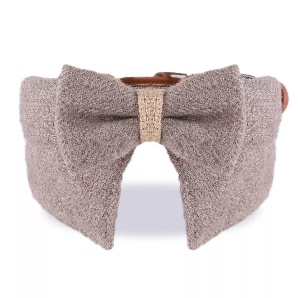 Fleece Pet Bow Tie with 3 Colors Option and Small MOQ