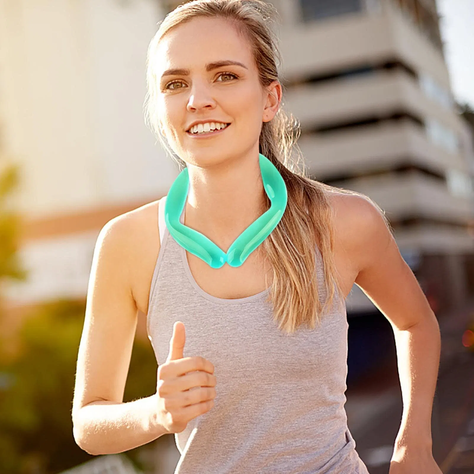 Workout Neck Cooler Tube Long Lasting Cooling Relief Reusable Chilly Scarf