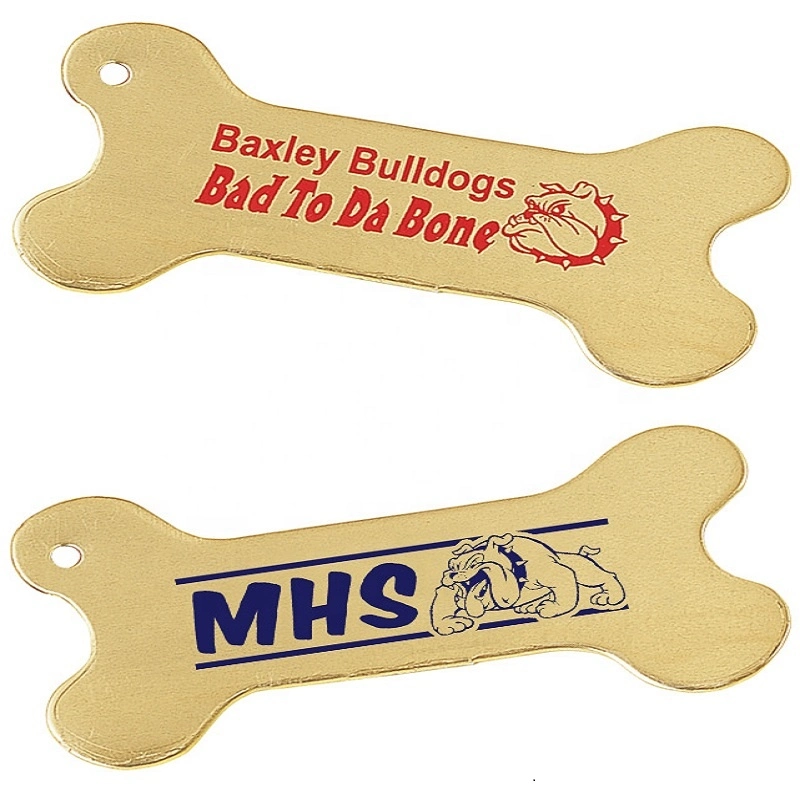 Custom Metal Printing Engraved Personalized Pet Dog Name ID Tag