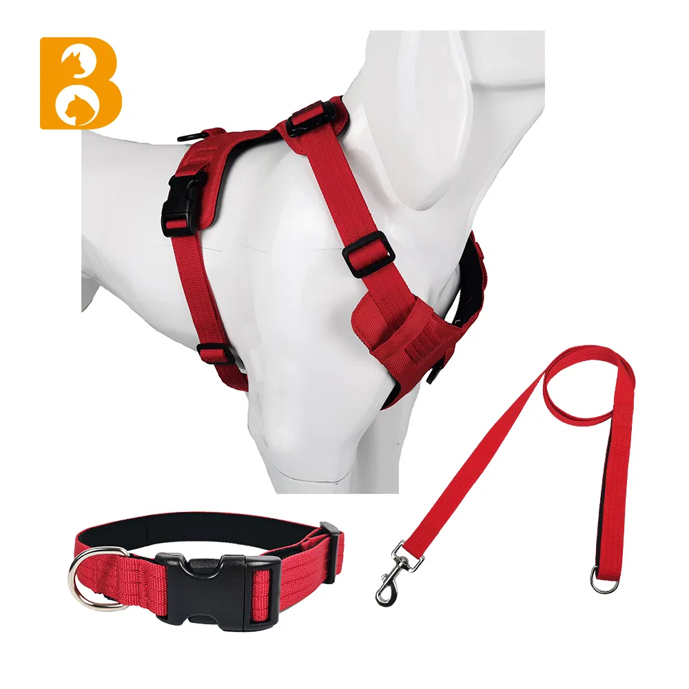 Same Style Nylon Air Light Dog Harness Collar and Leash for Training Pet Dog Harness Leads