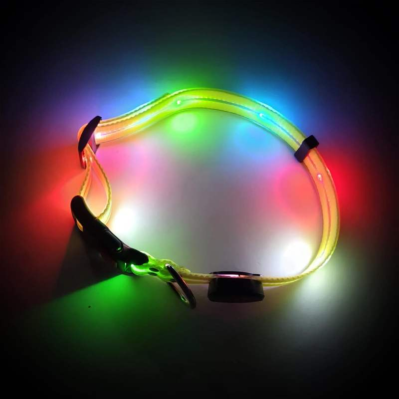 Hot Sale LED Pet Collar Rechargeable Collar for Dogs Night Safety
