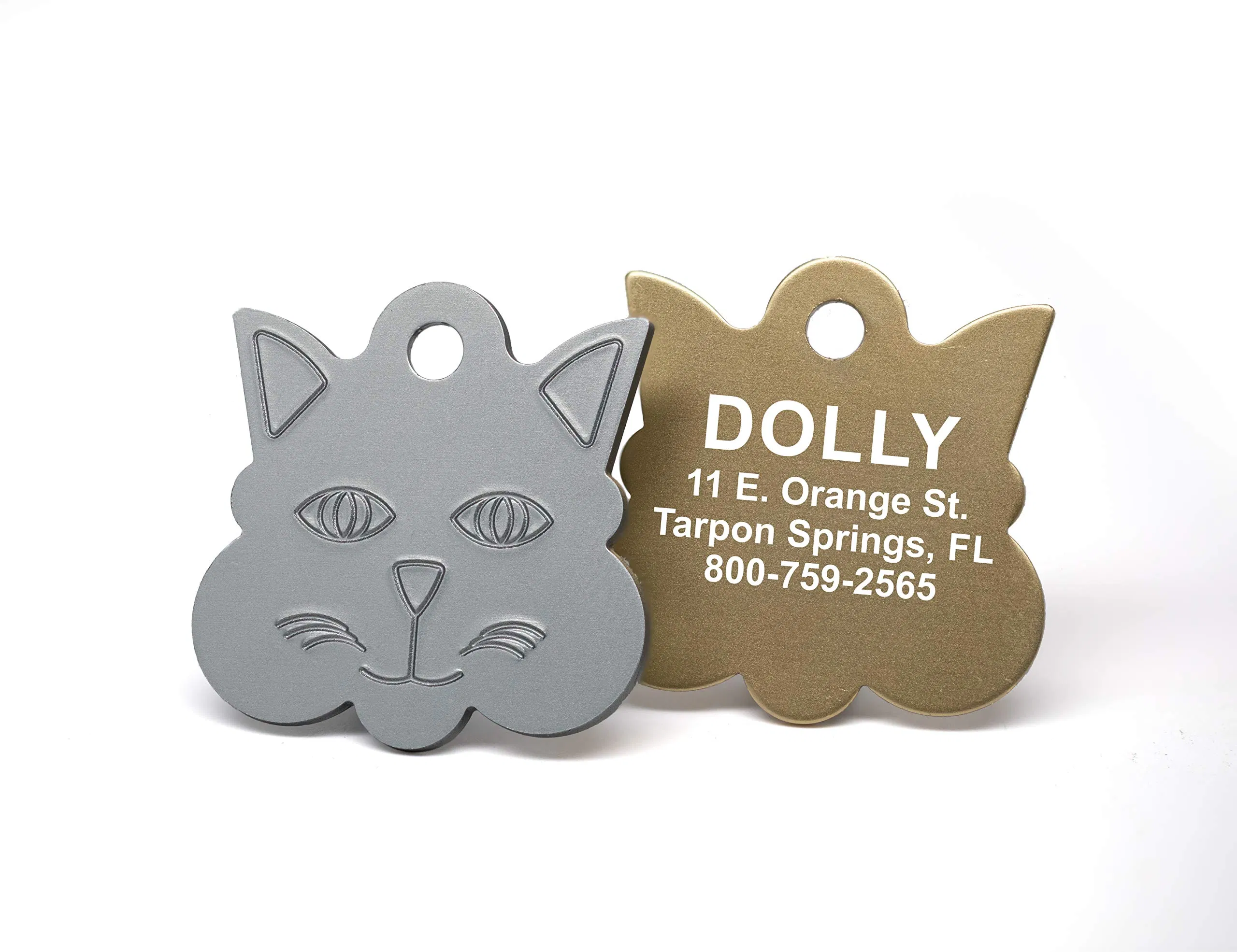 Wood Silencer Sublimation Blanks Pet Name Anti-Lost Metal Animal Information Name Tag Hot Sale China Wholesale Dog Tag for Souvenir Gift