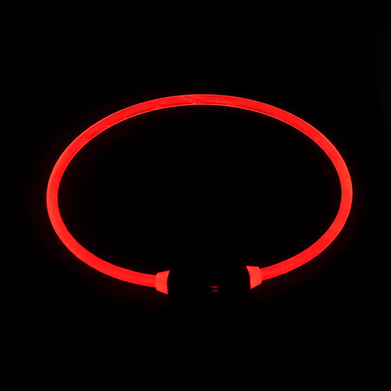 Light up Dog Collars Rechargeable Lights Night Walking Universal Reusable Safety Necklace
