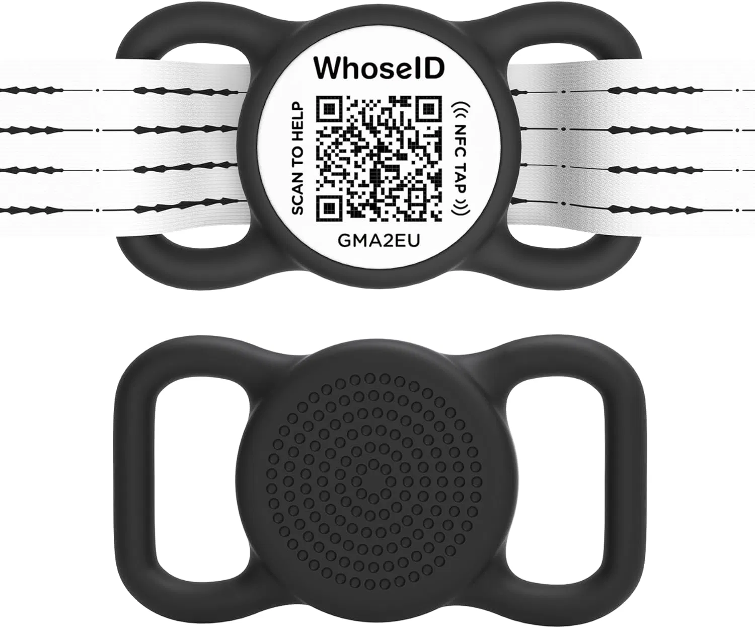 Qr Code Dog Tag with NFC Personalized Pet ID Tag Silent Dog ID Tag