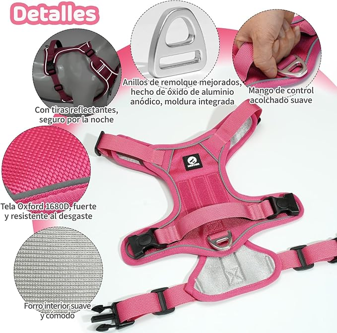 Reflective Dog Chest Strap Suitable for Various Occasions Such as Walks, Travel, and Training.