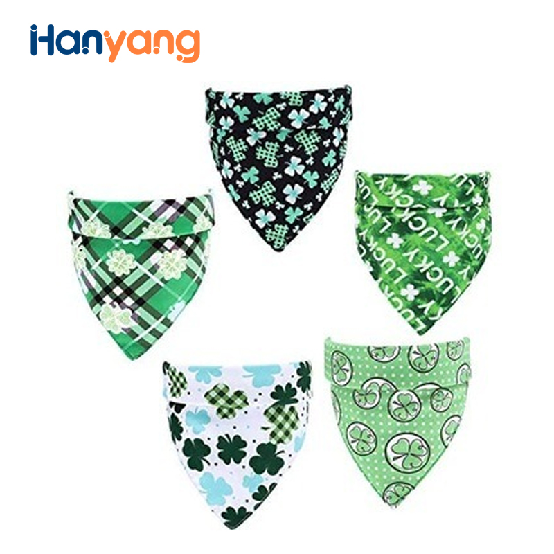 Hanyang Polyester Cooling Dog Triangular Bandana Pet Neck Scarf Saliva Towel