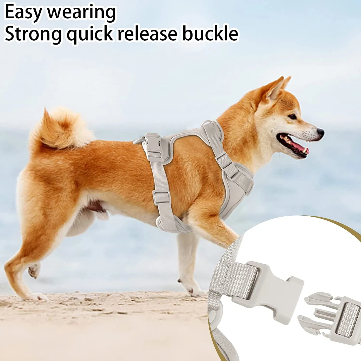 Adjustable Dog Vest Harness for Walking Lightweight Escape Proof Pet Harness