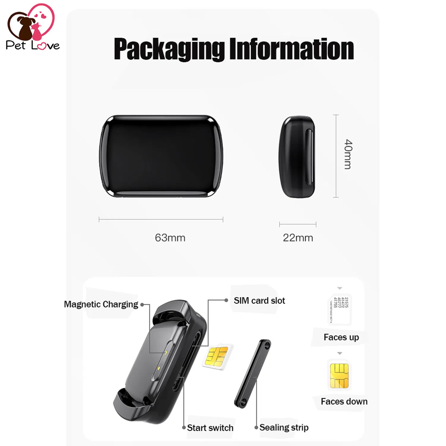 Compact 4G GPS Tracker for Pets with History Route Playback