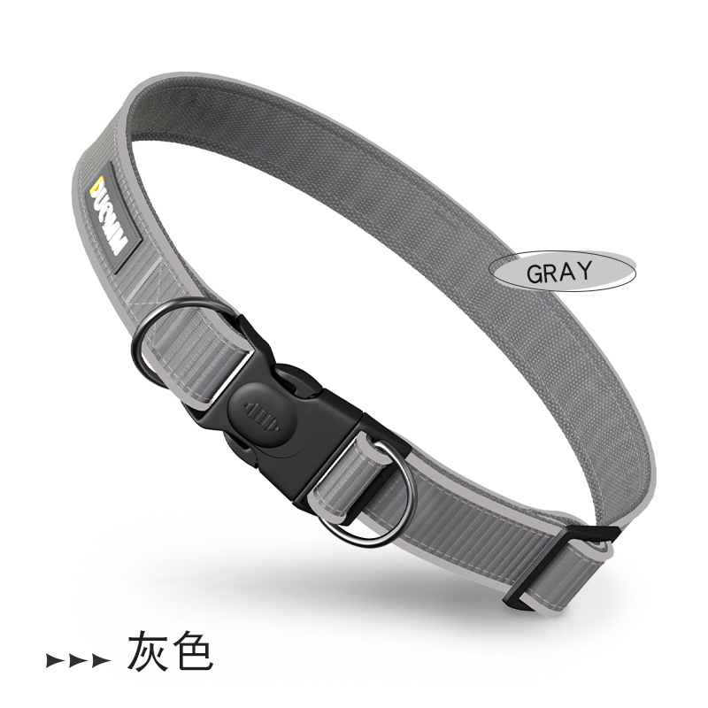 CE Factory Reflective Nylon Pet Dog Collar for Medium and Small Dogs