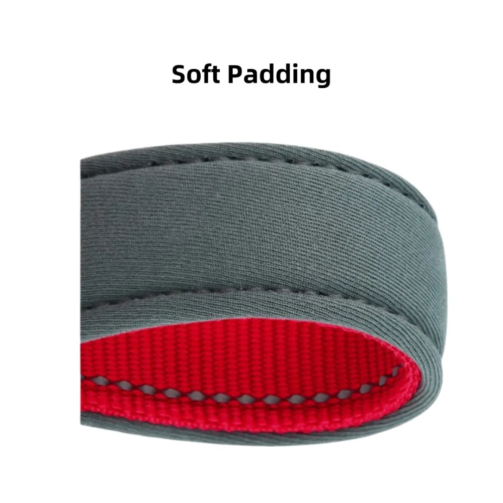 Thick Pet Collar Wholesale Pad Cotton Nylon Reflective Wide Collar Leash Metal Buckle Rivet Pet Collar Personalized Logo with Small Order Pet Supply