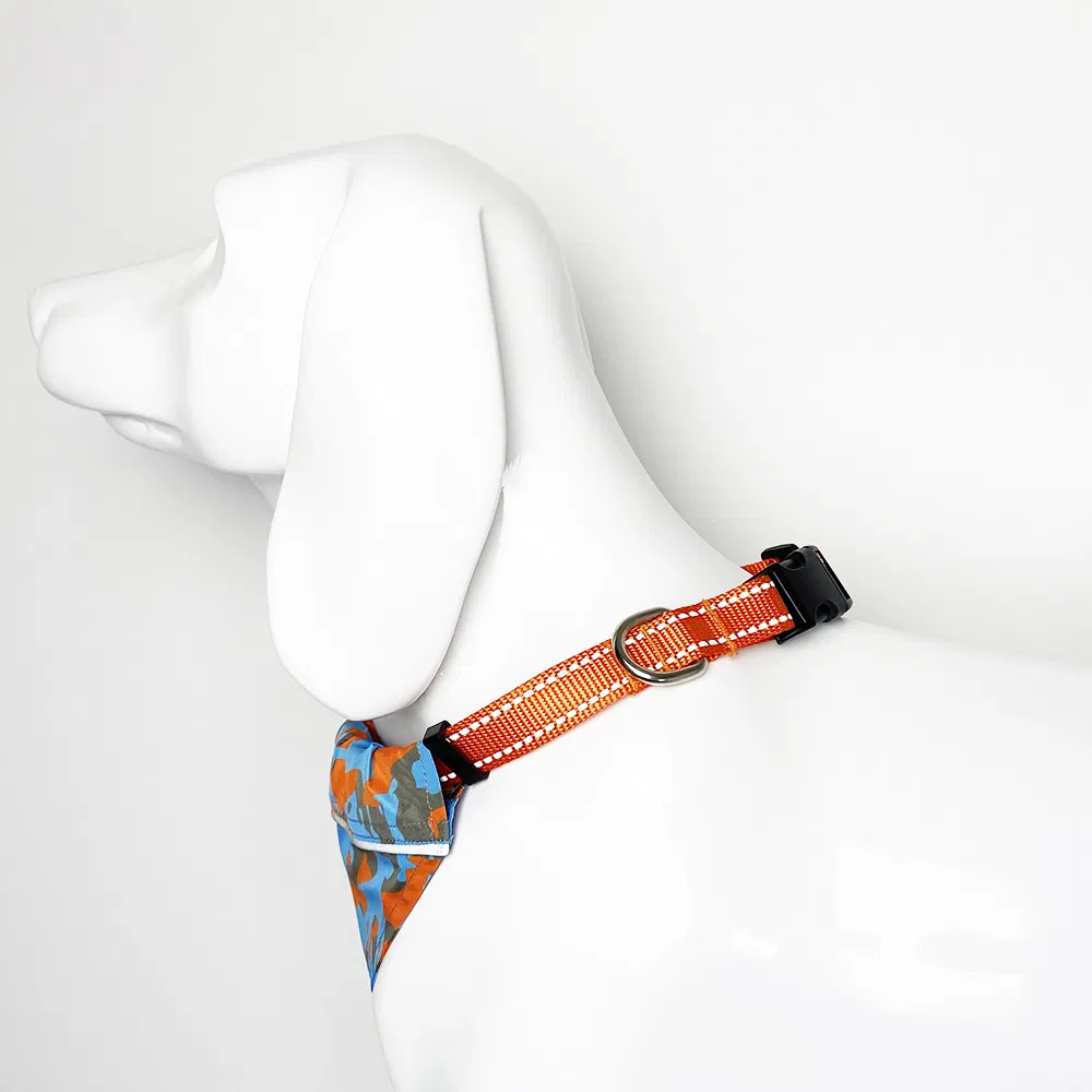 2024 Dog Clothes Reflevtive Stylish Printing Pet Dog Cat Bandanas