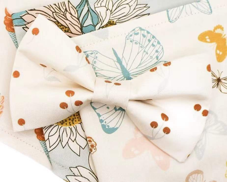 Hanyang OEM Manufacturer Wholesale Customized Polyester Pet Dog Bowtie Dog Accessories