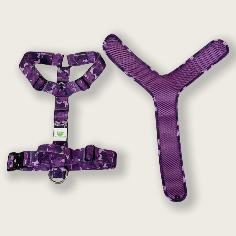 Upgraded Dog Harness with Detachable Padding Adjustable H-Shape Pet Harness for Training Walking Durable and Comfortable Design