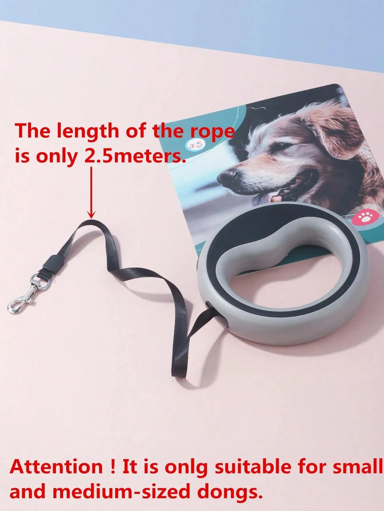 Retractable Hands-Free Dog Leash Nylon Pet Walking Lead Automatic Extension Cat Pet Accessories