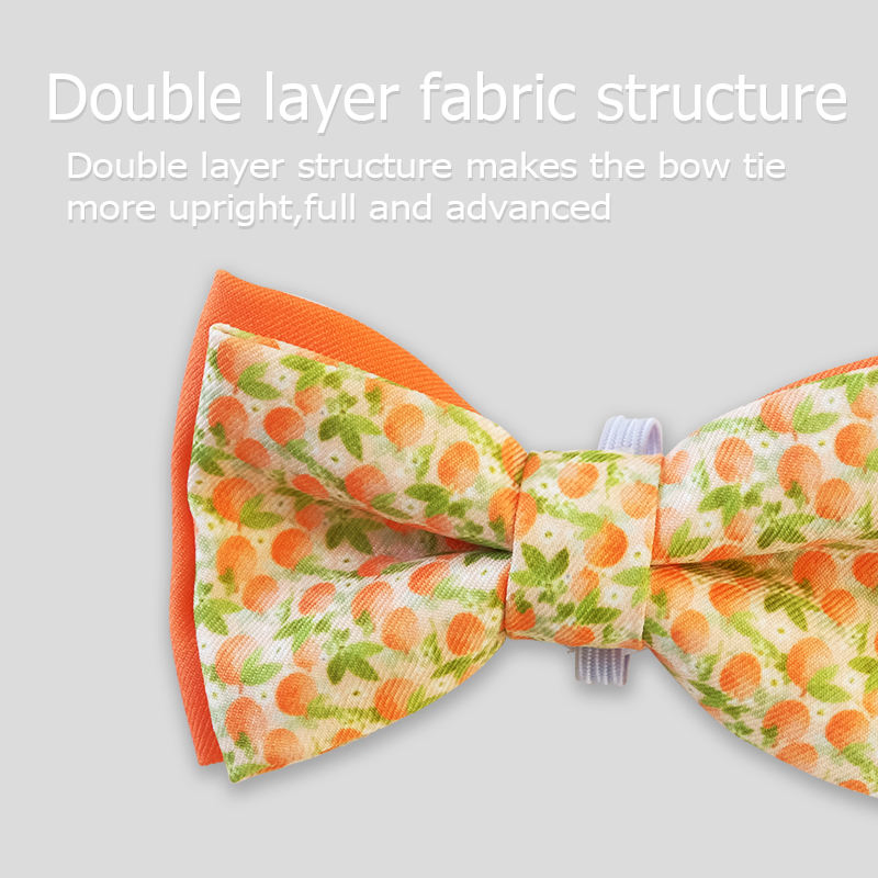 OEM Detachable Multiple Colorful Print Pet Cat Dog Bow Tie Accessories Dog