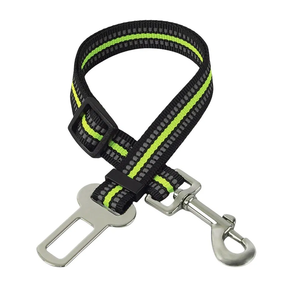 OEM ODM Dog Seat Belt in Car Adjustable Dog Seat Belt for Vehicle Nylon Pet Safety Seat Belts