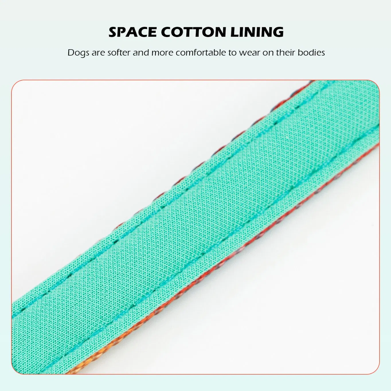 Breathable Retractable Durable Dog Collars Custom Dog Calming Collar with Quick Release Buckle for Pet Dogs