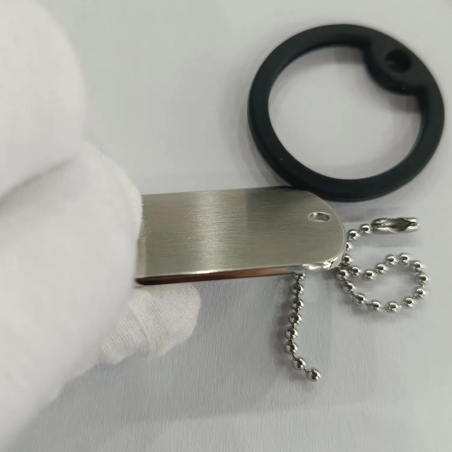 Funny Aluminium Blank Dog Tag Keychain Personalised Pet Identification Tag Dog Name Tags Stainless Steel Dog Tags for Engraving