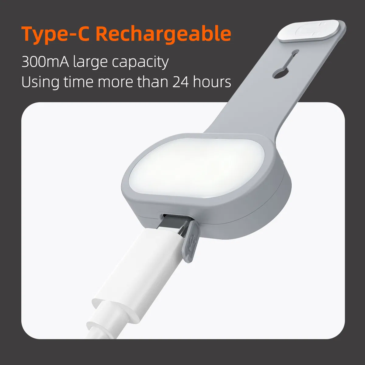 Rechargeable Clip on LED Running Light for Sports