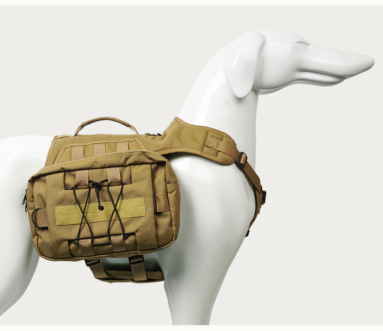 Customized Pet Backpack Harness Wholeasale Dog Vest, No Pull Dog Harness with New Arrival Dual Storage Bag