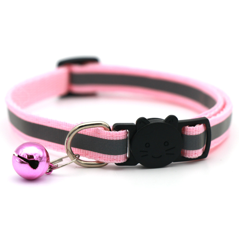 Safety Elastic Adjustable Pet Reflective Collar Cat Collar Neck Ring