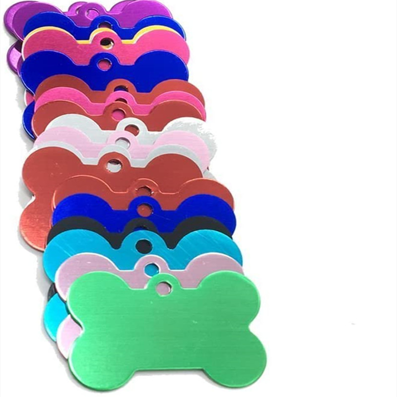 Colored DIY Aluminium Alloy Metal ID Tags for Pet