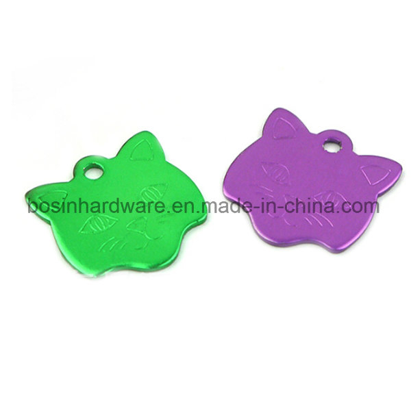 Anodized Aluminum Pet ID Tag for Cat