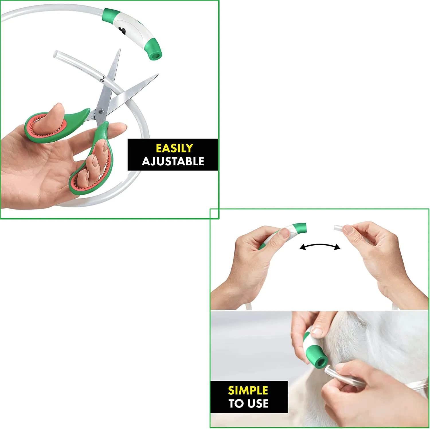 Dog Collar Light for The Dark Silicone Collar Flashing LED Light for Pets