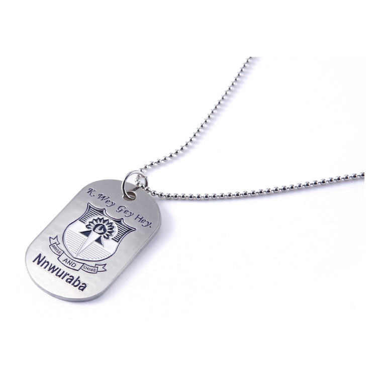 Personalized Stainless Steel Dog Tag – Custom Engraved Pet Name ID Tag for Collars