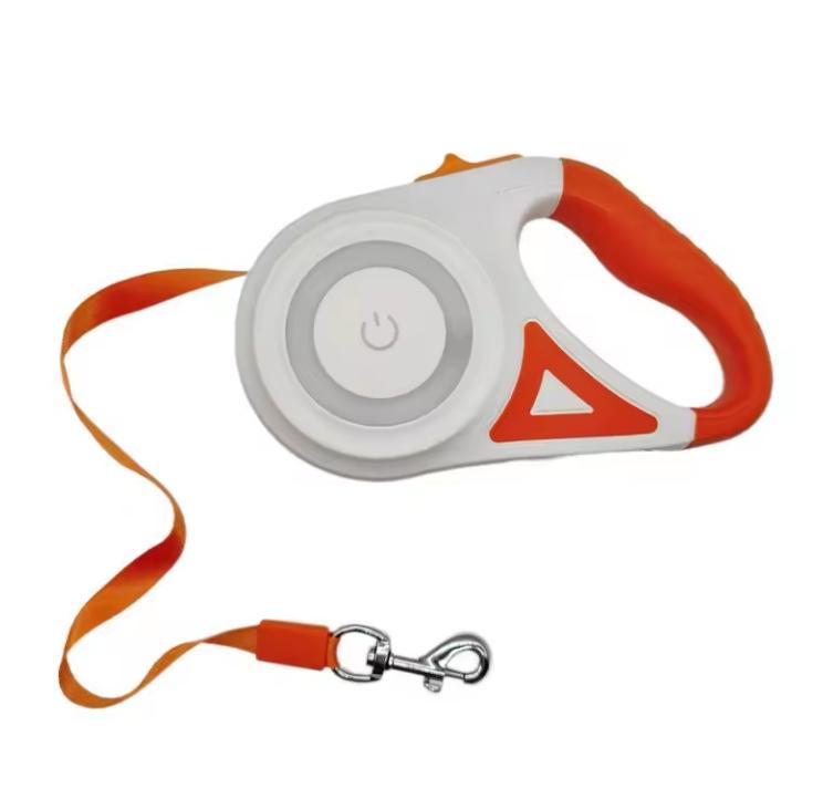 USB Chargeable 5m Retractable Pet Dog Leash with LED