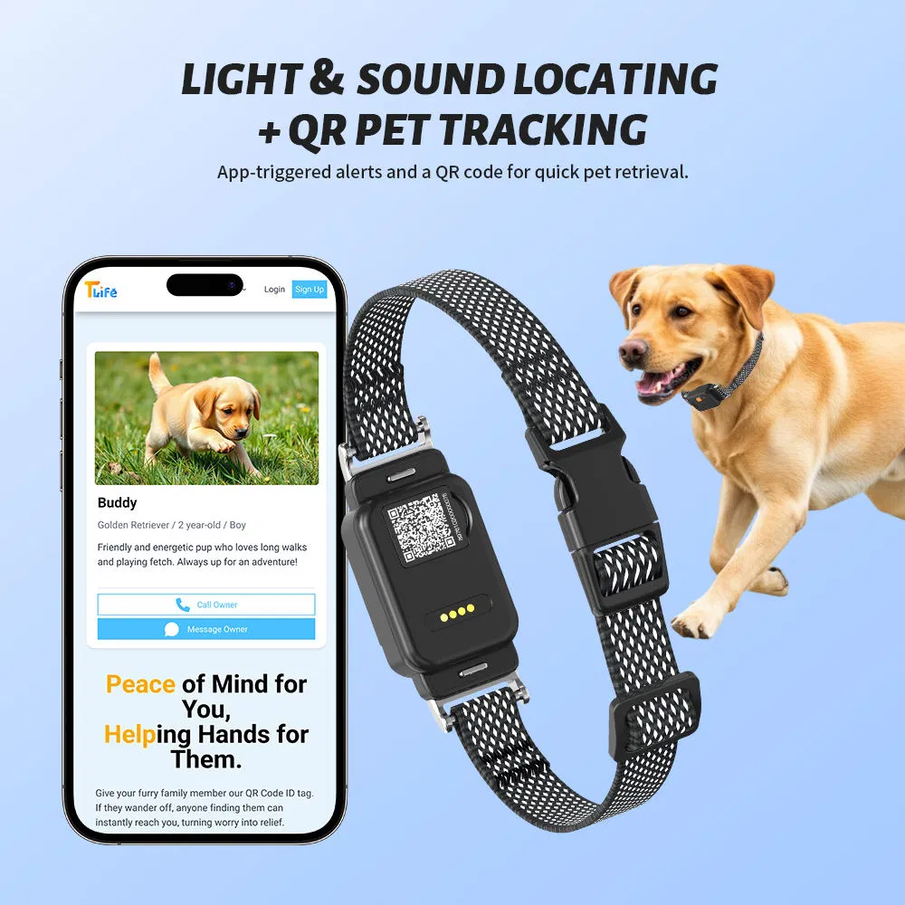 Smart Pet GPS Tracker with Waterproof Design and Mobile APP Access