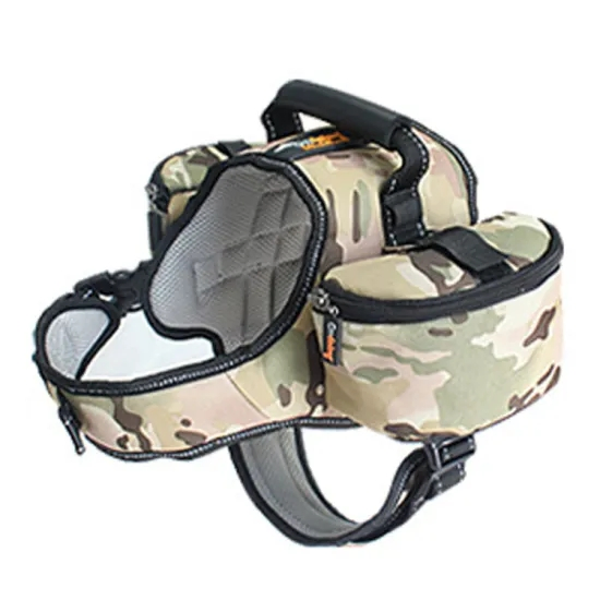 Wholesale Trekking Equipment Dog Saddle Bag Pet Backpack Harness with Side Pockets