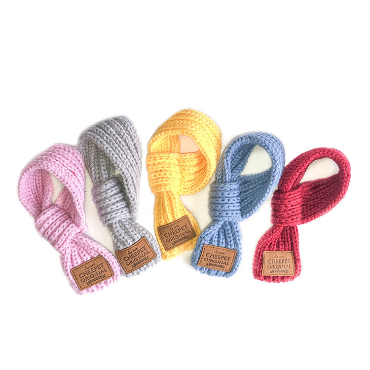 Hot Sale Pet Dog Puppy Cats Neck Scarf Cartoon Turban Pet Warm Scarf